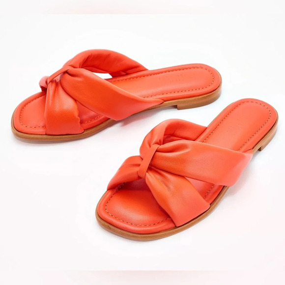 SCHUTZ Fairy Padded Leather Sandals Size: 7B - Picture 1 of 6
